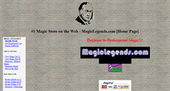 Desktop Screenshot of magiclegends.com